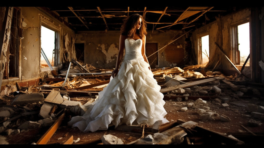 seance photo trash the dress mariage