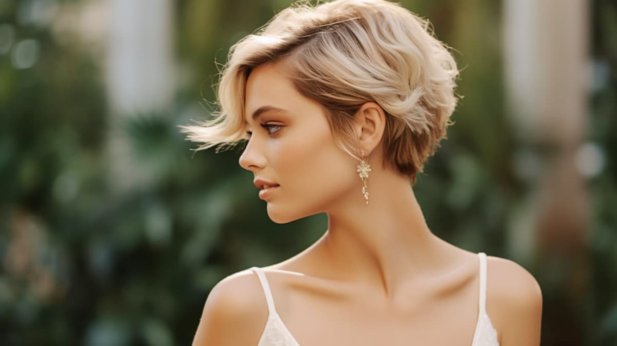 Sublimez vos cheveux courts avec ces coiffures de mariée incroyables