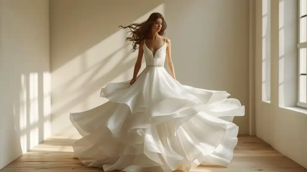 Choisir la robe de mariée parfaite pour danser