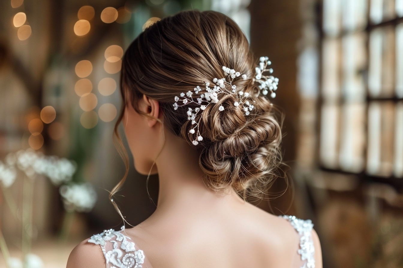 Chignon bas de mariage : élégance intemporelle et tendances actuelles