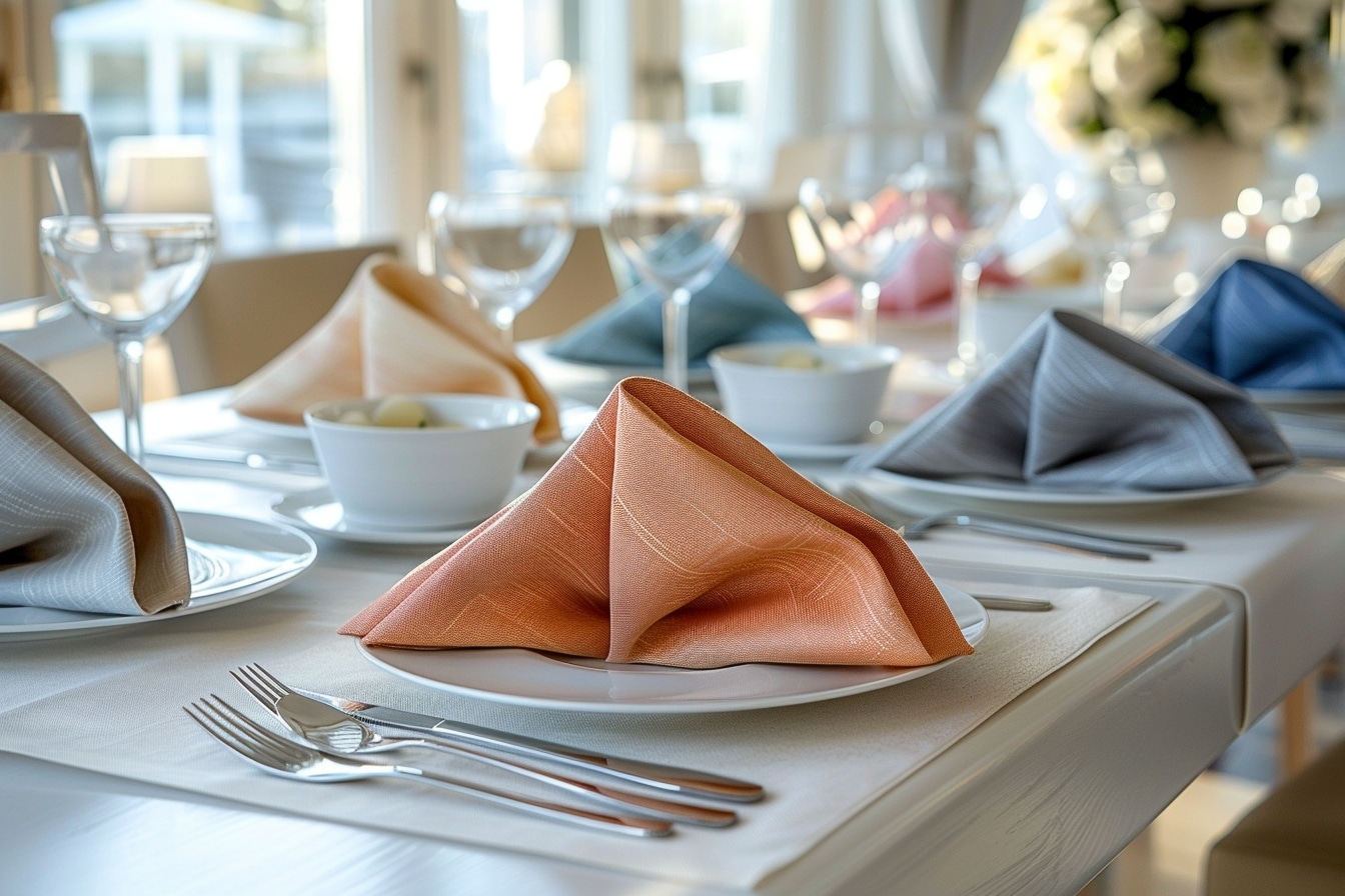 Choisir les matériaux et couleurs pour les serviettes