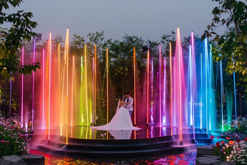 Jets de scène pour mariage spectaculaire : comment illuminer votre soirée nuptiale