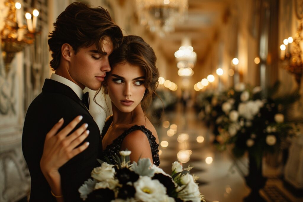 Mariage en noir : audace et tradition d’un choix élégant