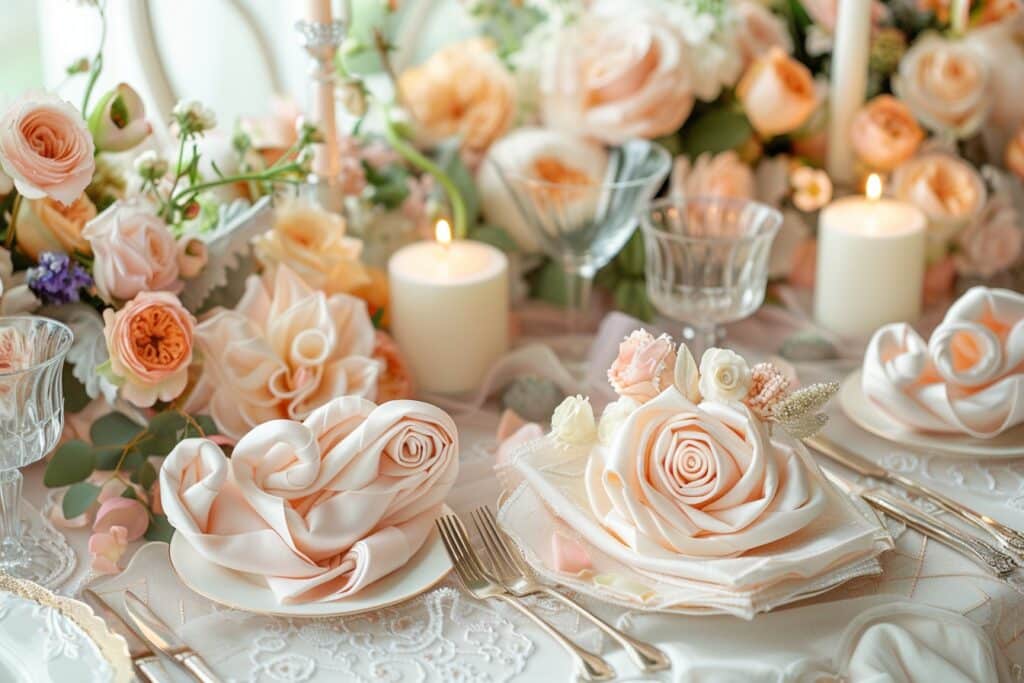 Pliages de serviettes pour mariage : astuces et idées pour sublimer vos tables de fête