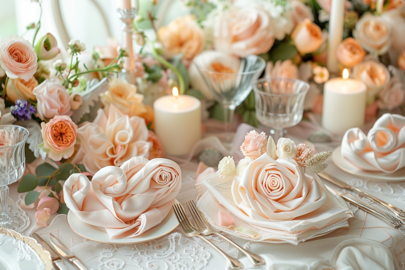 Pliages de serviettes pour mariage : astuces et idées pour sublimer vos tables de fête