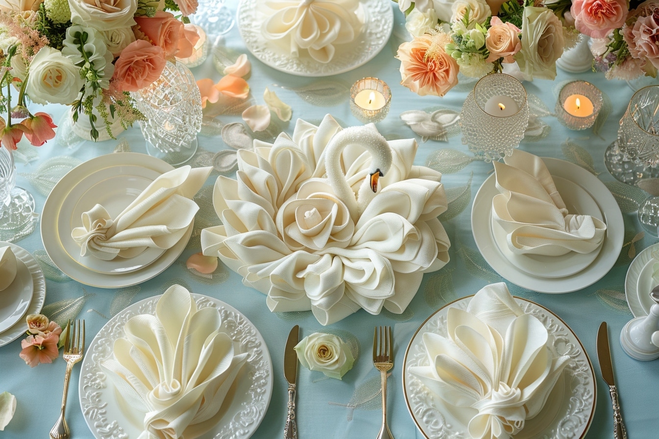 Plier des serviettes de table : un art pour sublimer votre réception de mariage