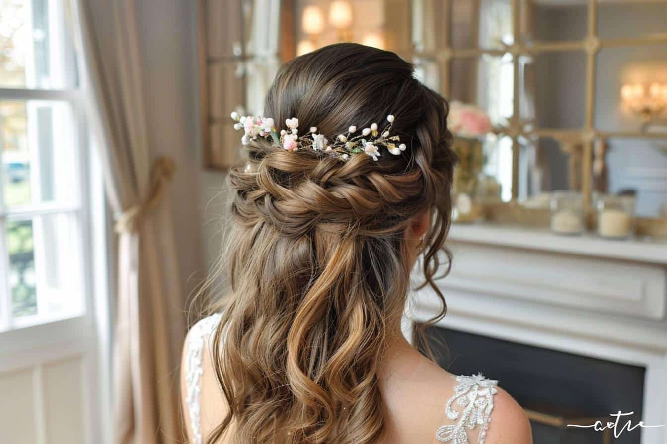 Coiffures Demi Queue Id es l gantes Et Tendance Pour Un Mariage Coiffures Demi Queue Id es l gantes Et Tendance Pour Un Mariage