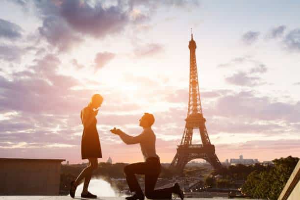 demande mariage Paris lieu