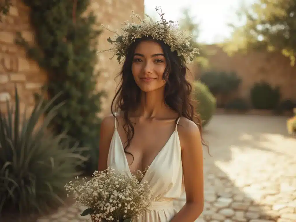 Photo couronne-mariage-fleurs-sechees