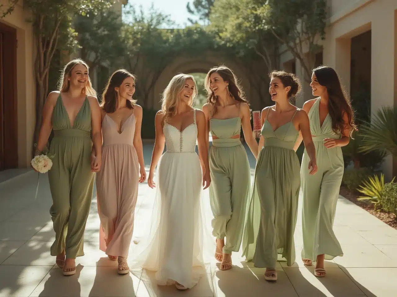 Photo demoiselles-honneur-conseils-cortege-style-harmonieux