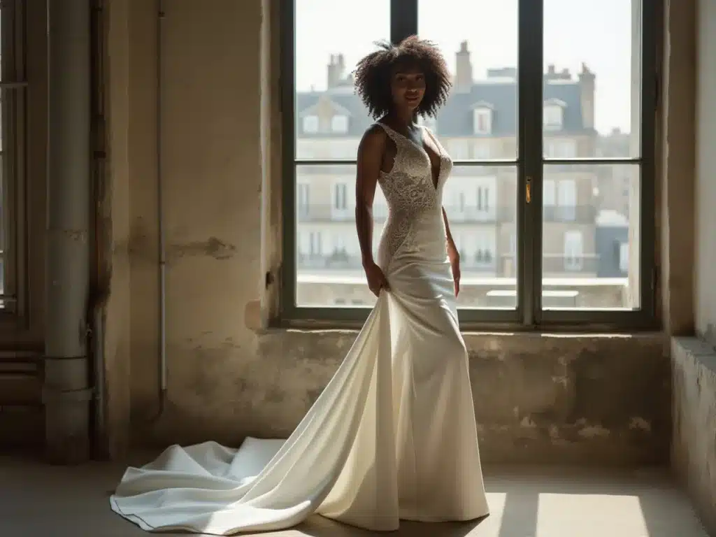 Photo robe-mariee-sirene-sculpturale-mariage-chic