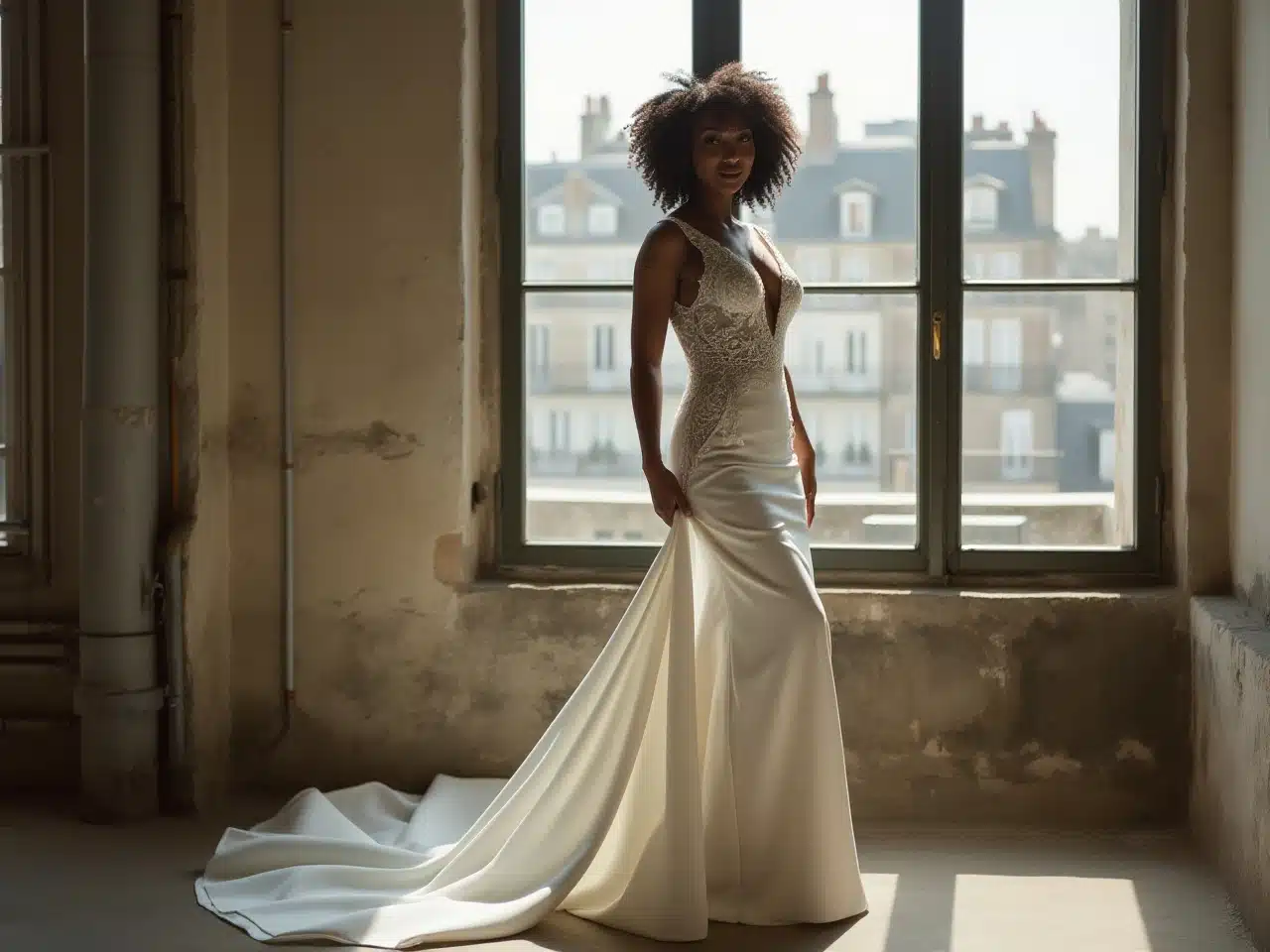 Photo robe-mariee-sirene-sculpturale-mariage-chic