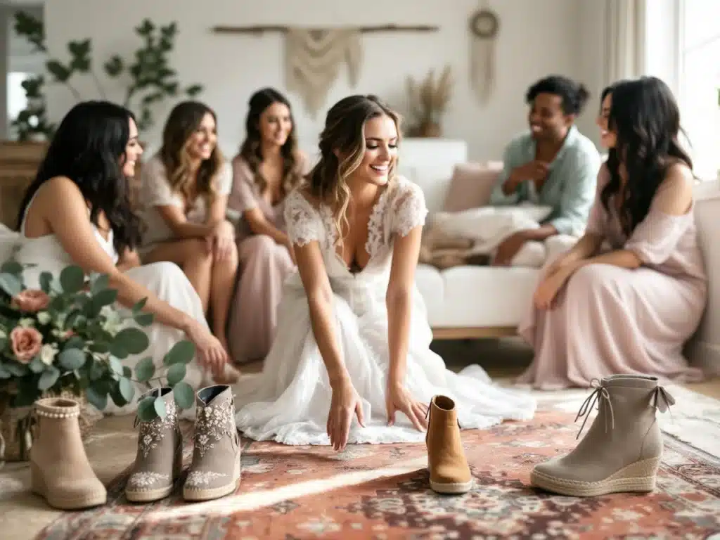 Photo chaussure-boheme-chic-mariage