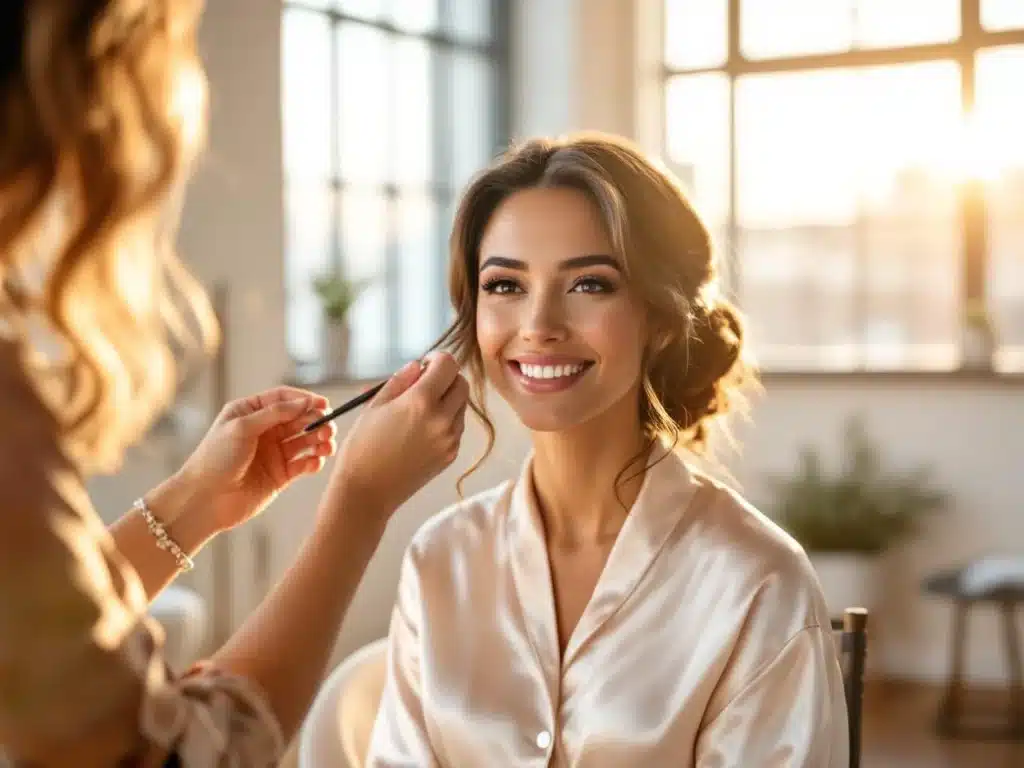 Photo coiffure-meche-devant-mariee