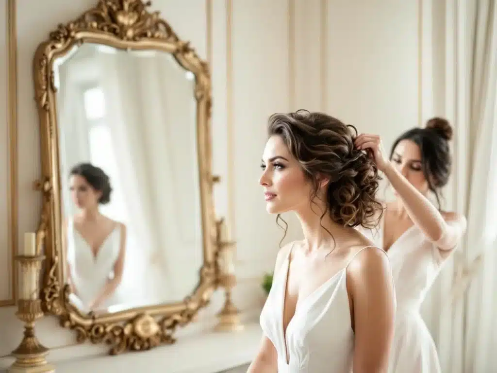 Photo coiffures-mariage-cheveux-mi-longs-frises