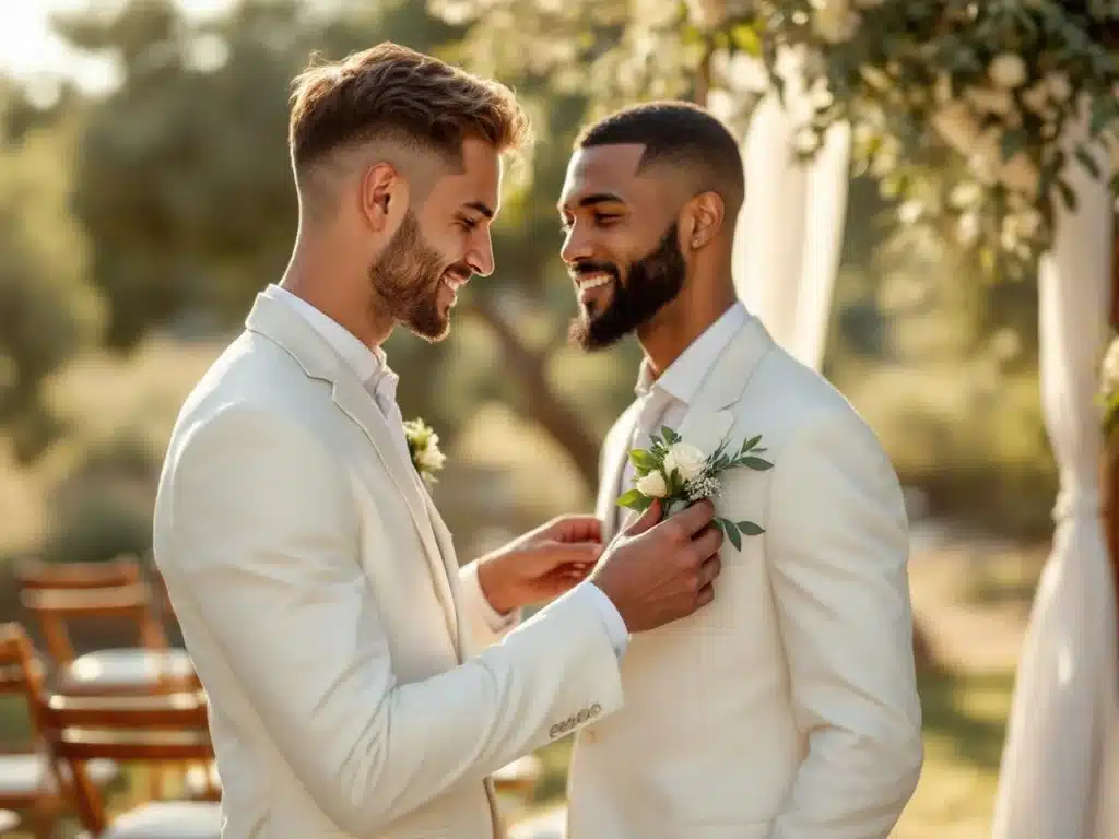 Photo costume-blanc-mariage-chic