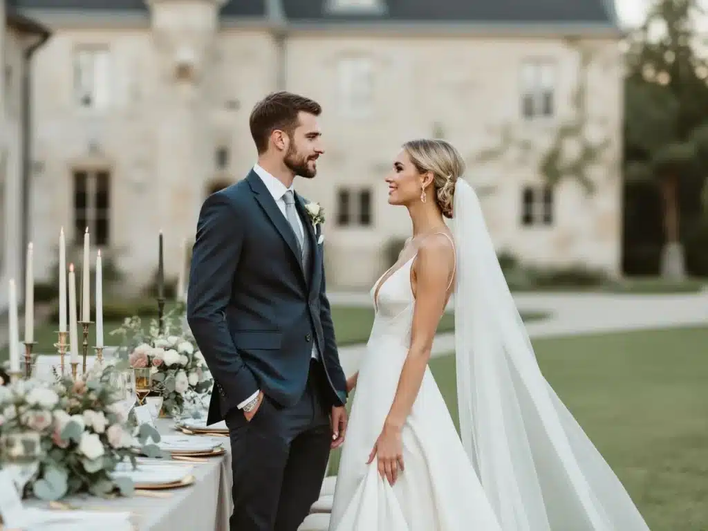 Photo mariage-moderne-chateau-berg