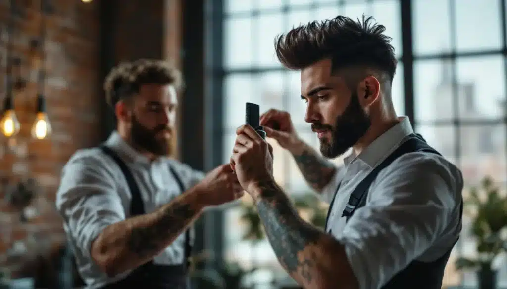 Photo coiffure-rock-homme-marie