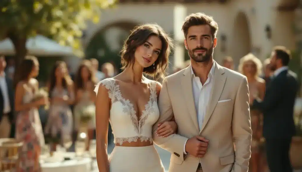 Photo combishort-mariage-chic