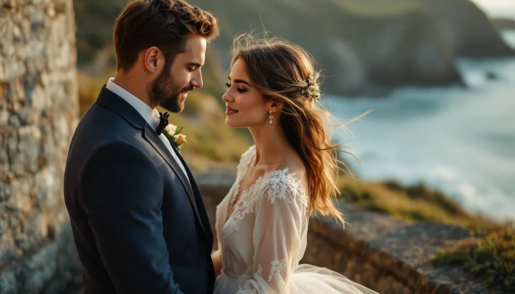 Photo mariage-chic-chateau-breton-ocean