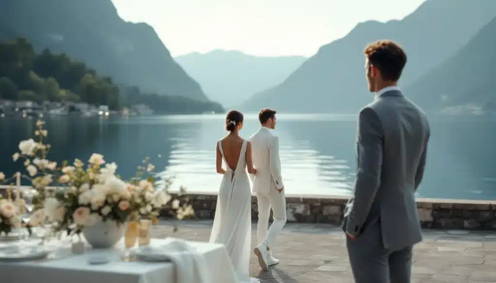 Photo shooting-mariage-lac-come-elegance-minimaliste