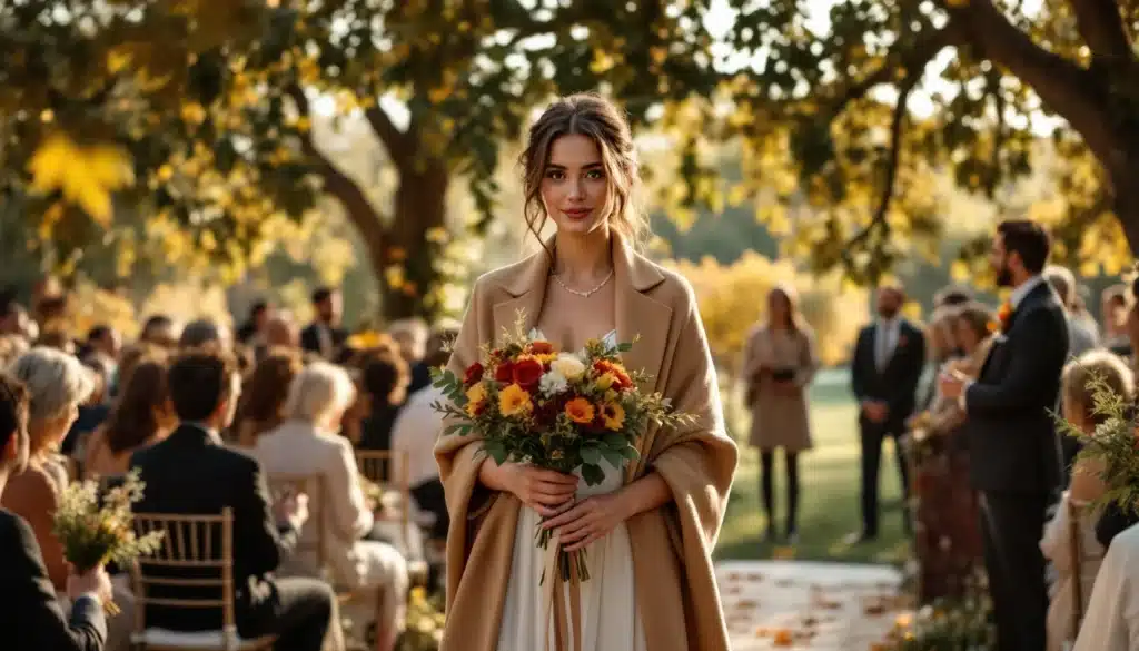 mariage automne rester elegante chaud